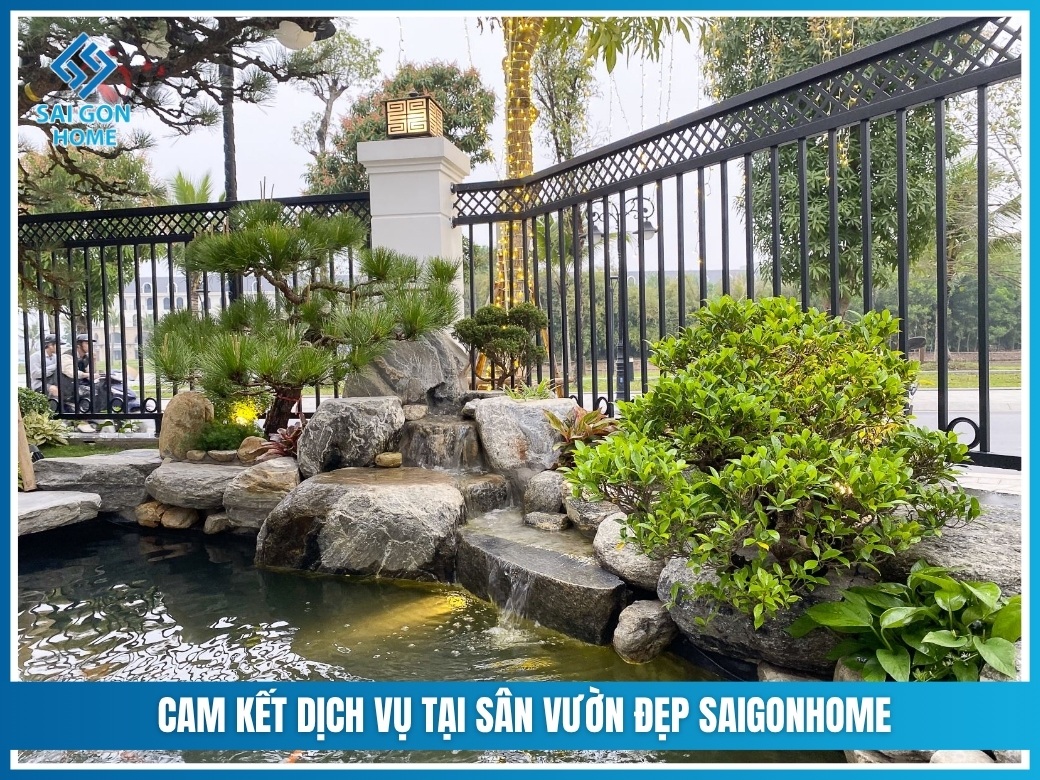 Cam kết dịch vụ tại Sân Vườn Đẹp SaigonHome