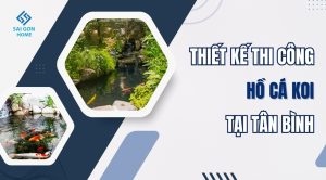Thiết kế thi công hồ cá koi tại Tân Bình trọn gói A - Z - Sanvuondep.net.vn