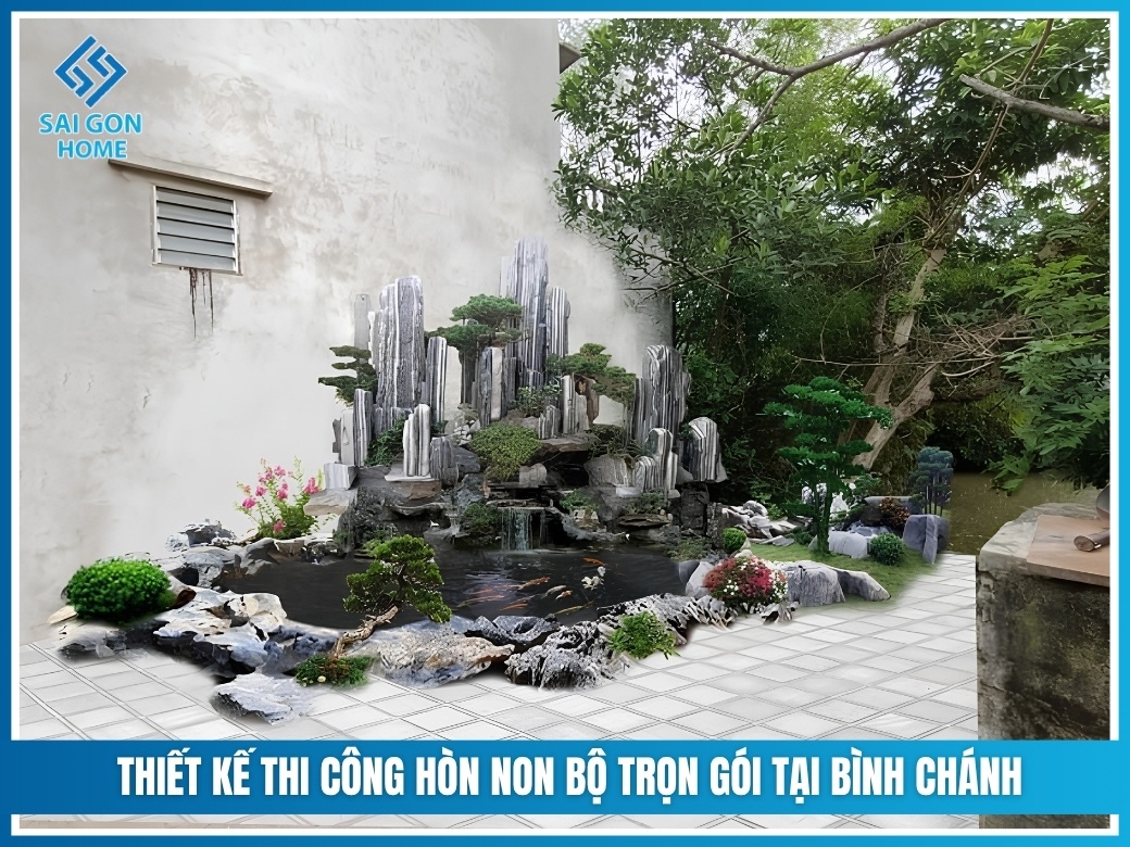 Thiết kế thi công hòn non bộ trọn gói tại Bình Chánh