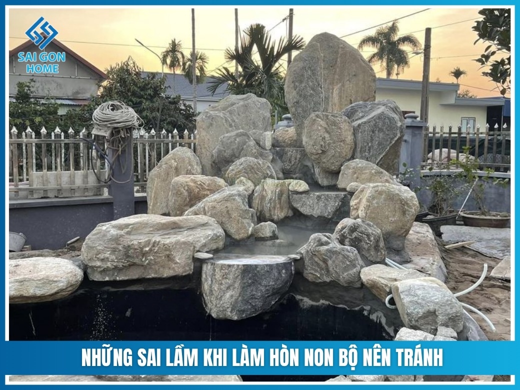 Những sai lầm khi làm hòn non bộ nên tránh