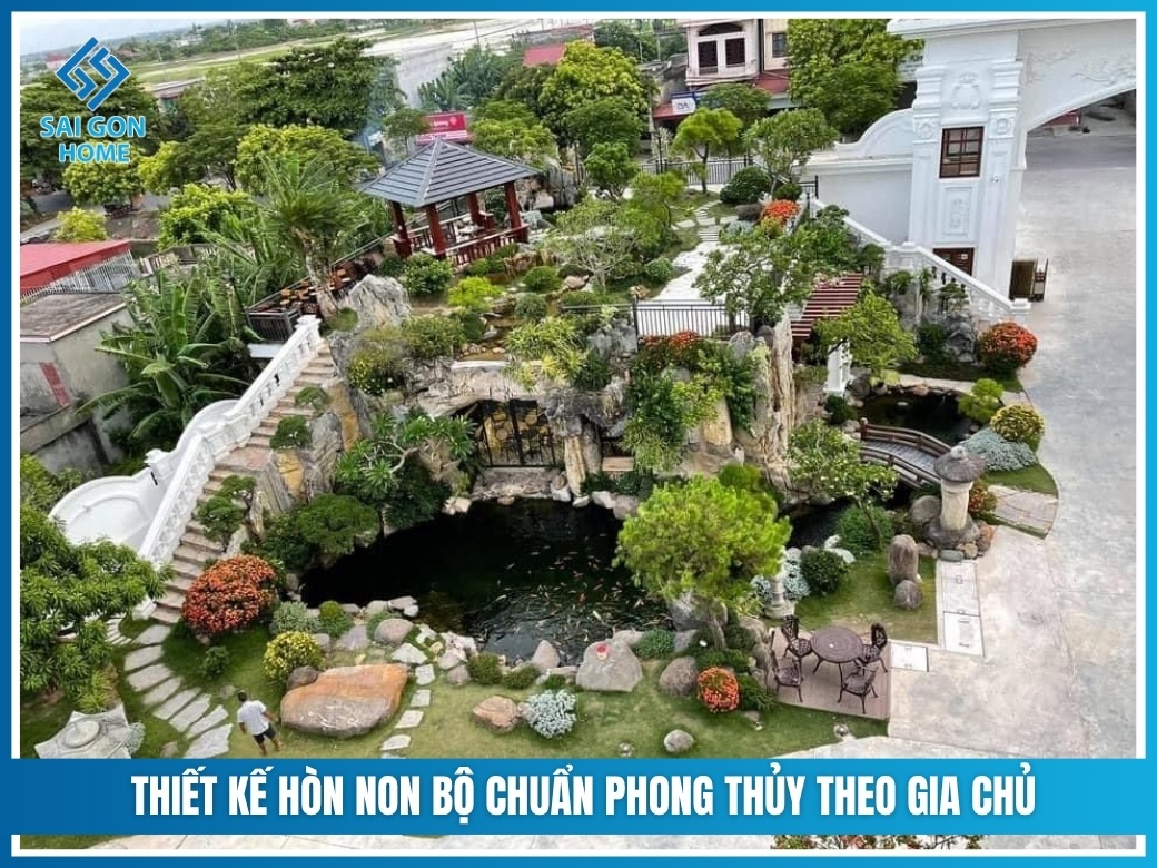 Thiết kế hòn non bộ chuẩn phong thủy theo gia chủ