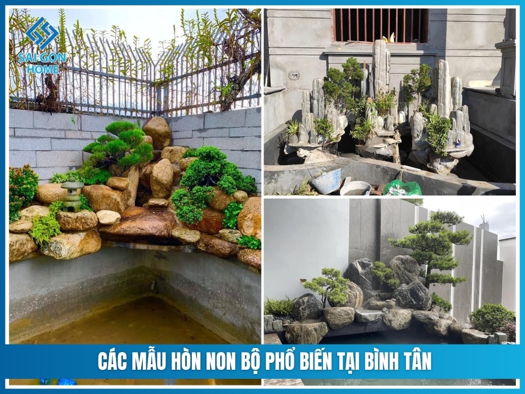 Các mẫu hòn non bộ phổ biến tại Bình Tân