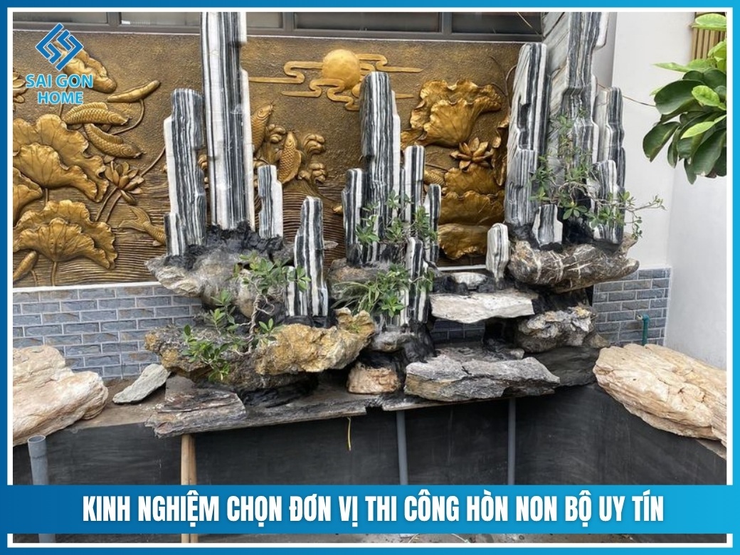 Kinh nghiệm chọn đơn vị thi công hòn non bộ uy tín