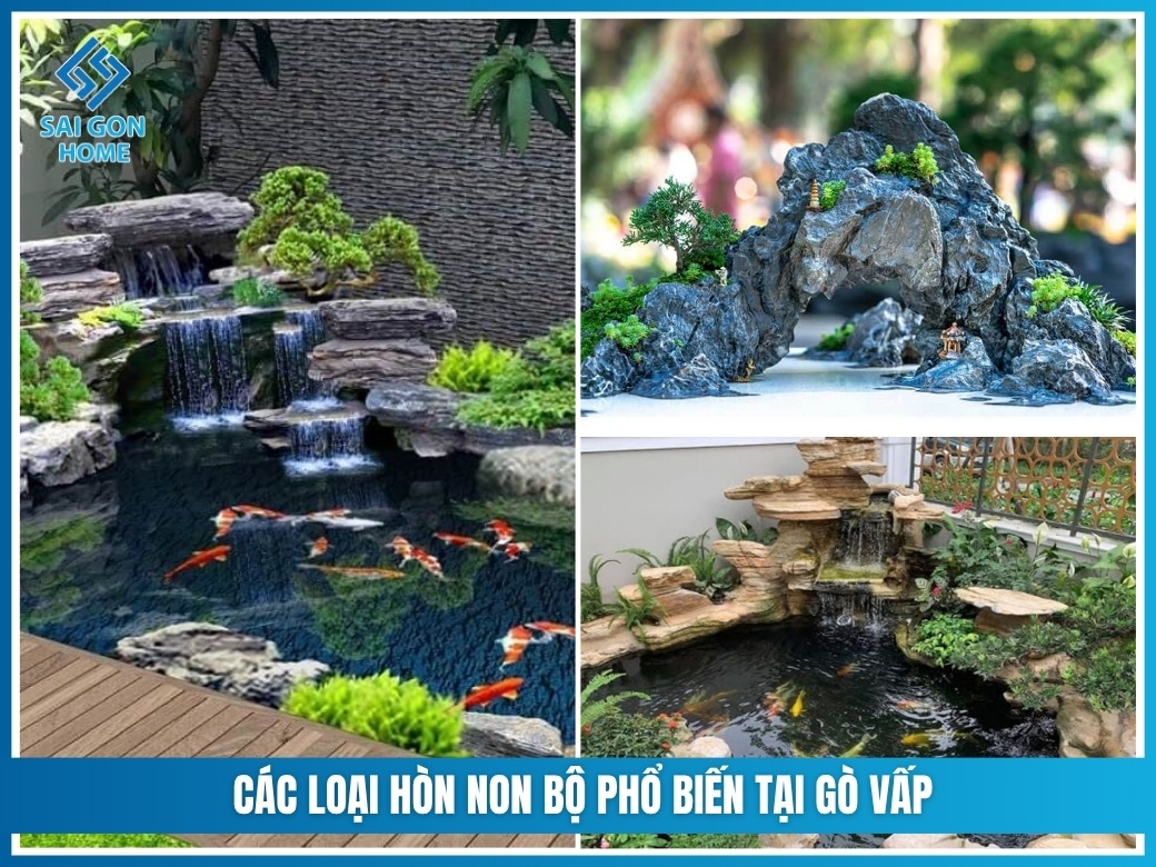Các loại hòn non bộ phổ biến tại Gò Vấp