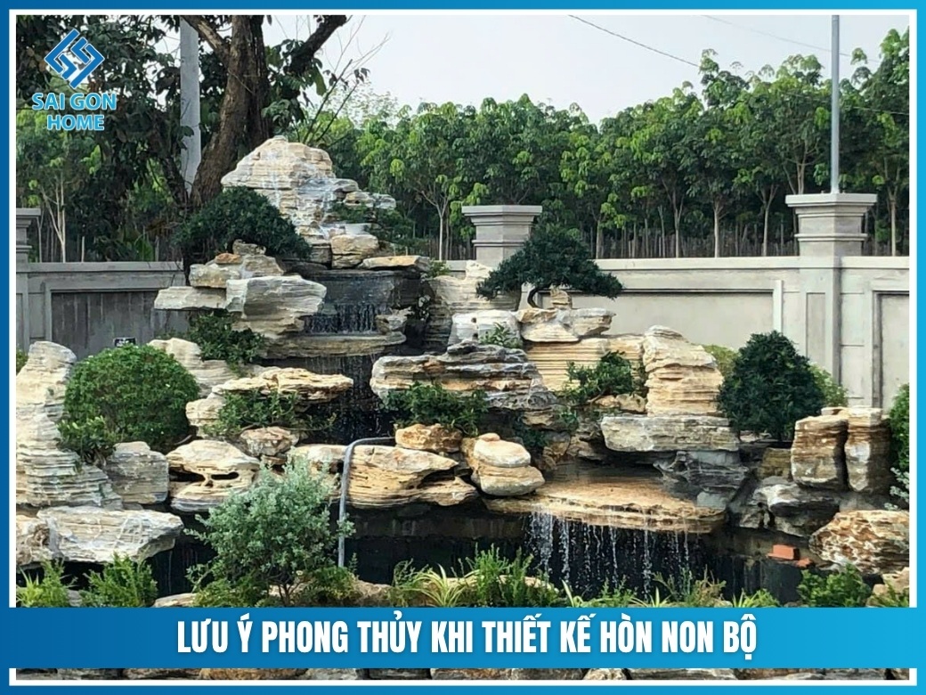 Lưu ý phong thủy khi thiết kế hòn non bộ