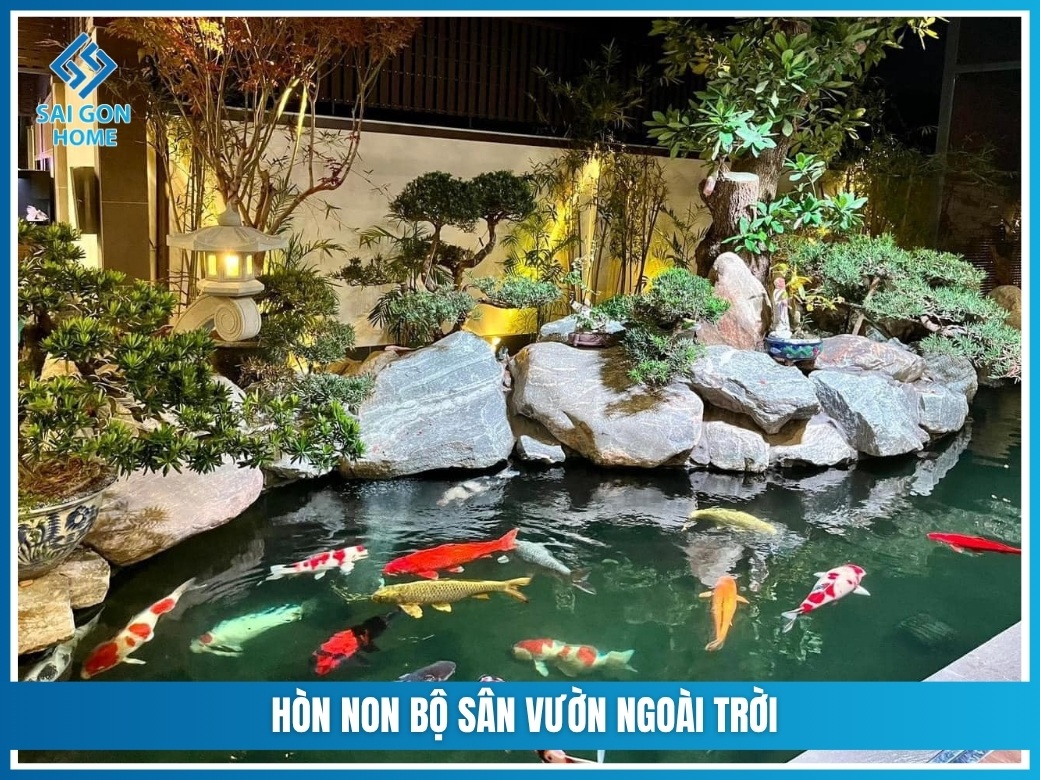 Hòn non bộ sân vườn ngoài trời