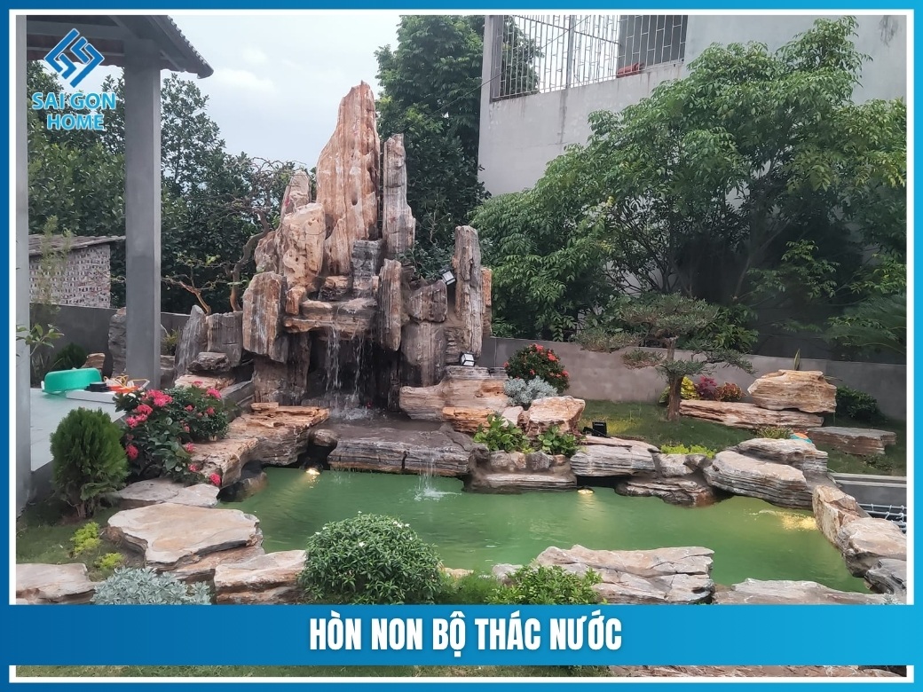 Hòn non bộ thác nước