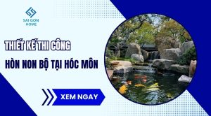 Thiết kế thi công hòn non bộ tại Hóc Môn TRỌN GÓI - Sanvuondep.net.vn