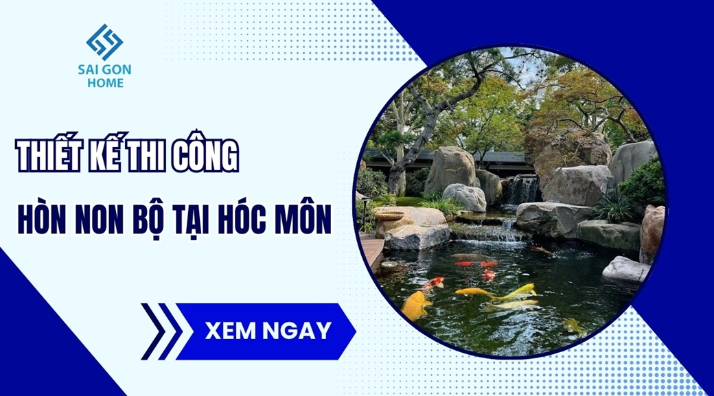 Thiết kế thi công hòn non bộ tại Hóc Môn TRỌN GÓI - Sanvuondep.net.vn