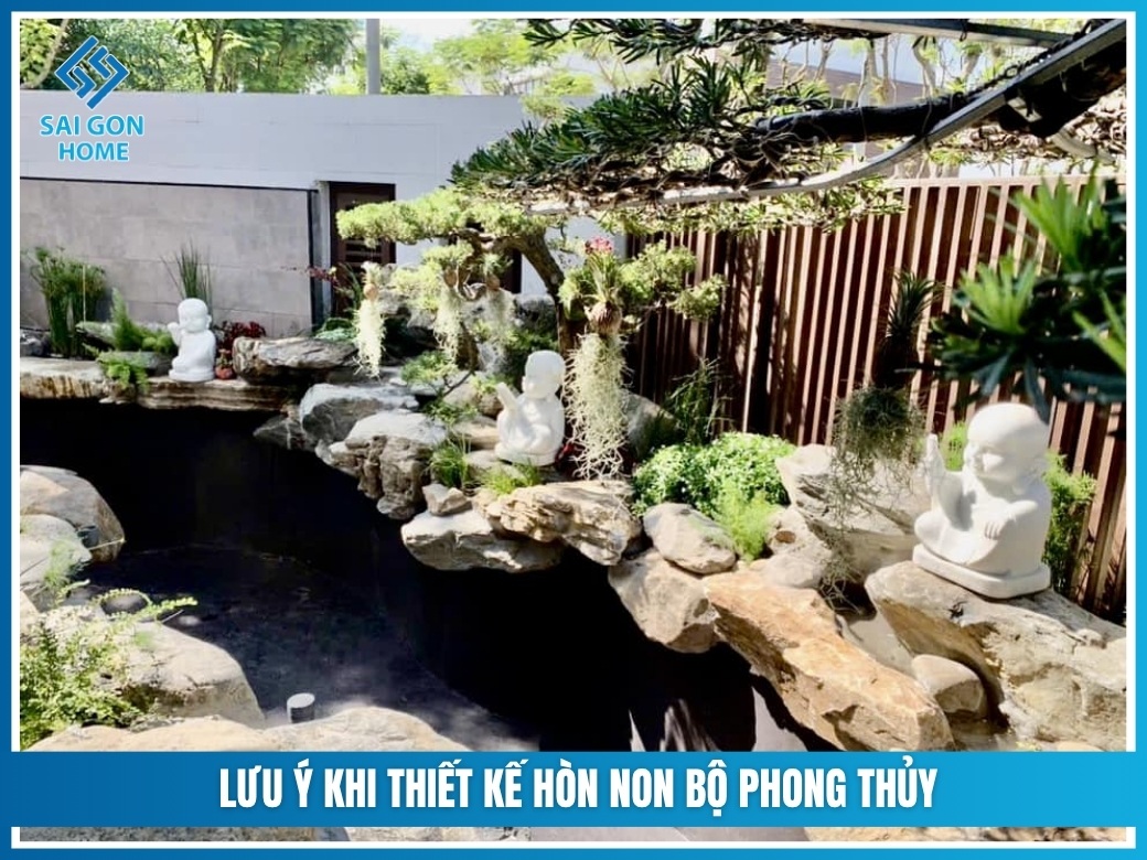 Lưu ý khi thiết kế hòn non bộ phong thủy