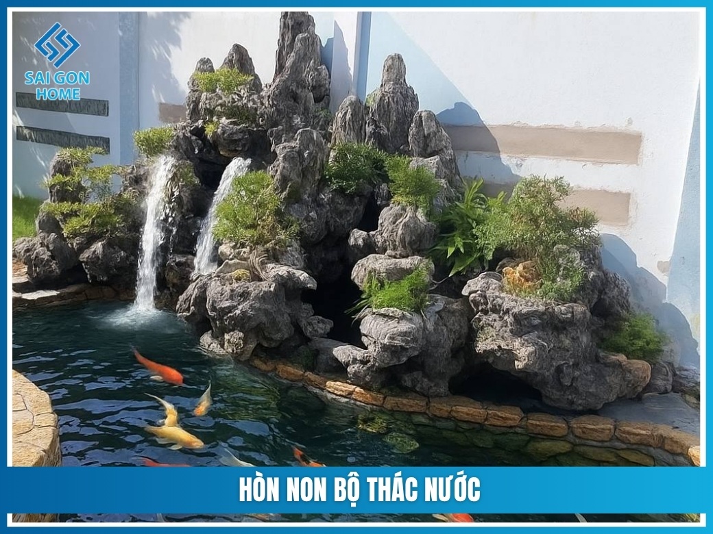 Hòn non bộ thác nước