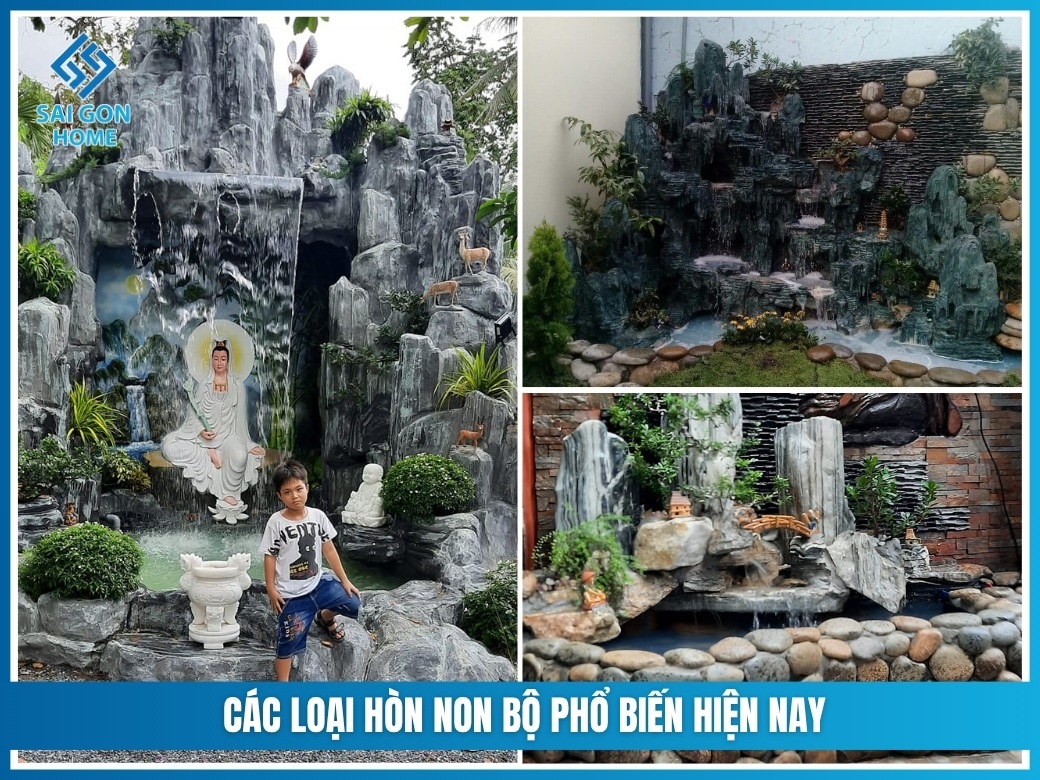 Các loại hòn non bộ phổ biến hiện nay