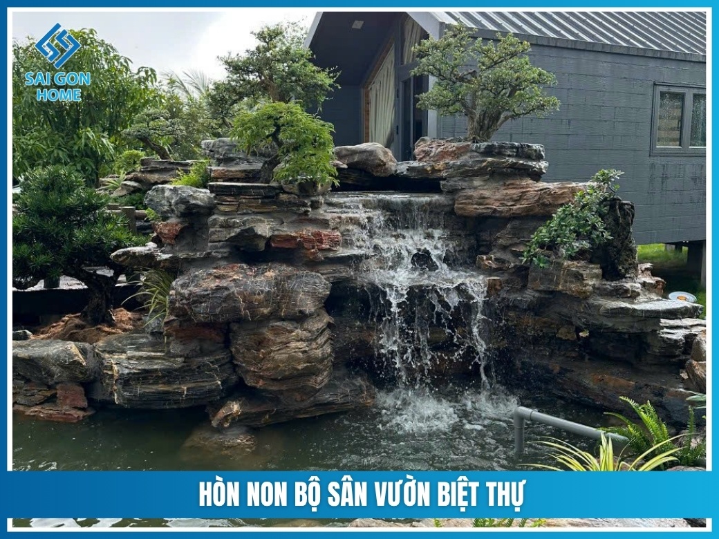Hòn non bộ sân vườn biệt thự