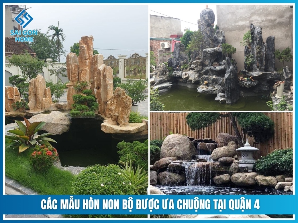 Các mẫu hòn non bộ được ưa chuộng tại Quận 4