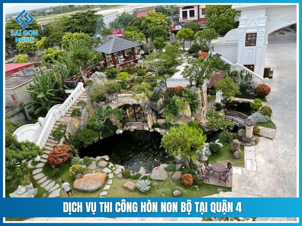 Dịch vụ thi công hòn non bộ tại Quận 4