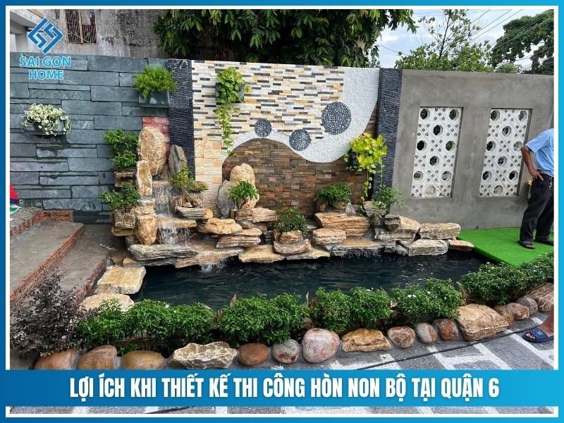 Lợi ích khi thiết kế thi công hòn non bộ tại Quận 6