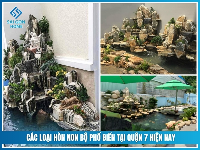 Các loại hòn non bộ phổ biến tại Quận 7 hiện nay