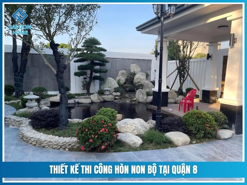 Thiết kế thi công hòn non bộ tại Quận 8 