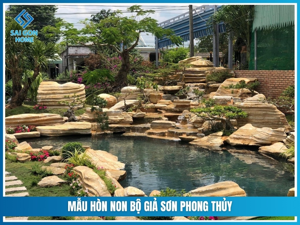 Mẫu giả sơn phong thủy 