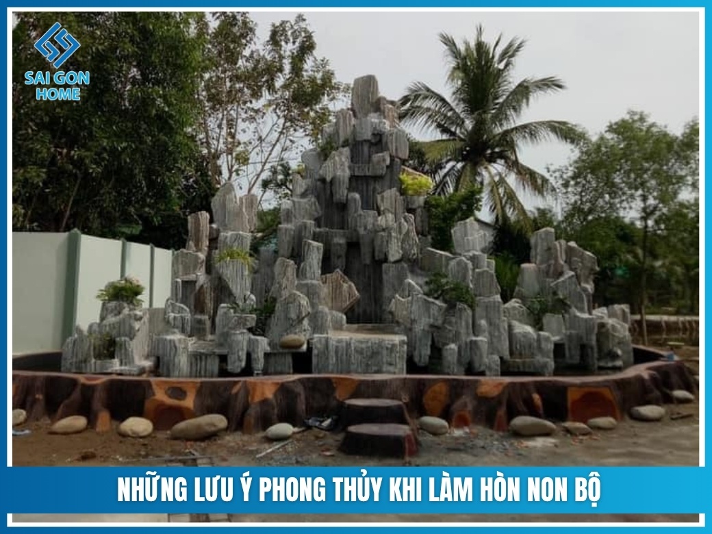 Những lưu ý phong thủy khi làm hòn non bộ