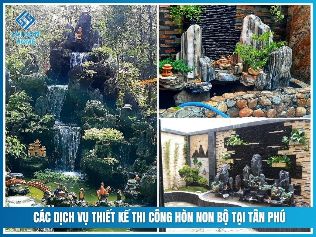 Các dịch vụ thiết kế thi công hòn non bộ tại Tân Phú