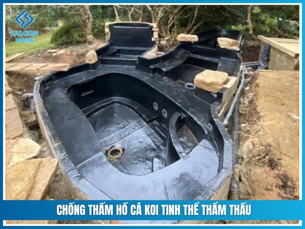 Tổng hợp 7 cách chống thấm hồ cá Koi HIỆU QUẢ bền vững 9 Chống thấm tinh thể thẩm thấu