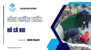 Tổng hợp 7 cách chống thấm hồ cá Koi HIỆU QUẢ bền vững - Sanvuondep.net.vn