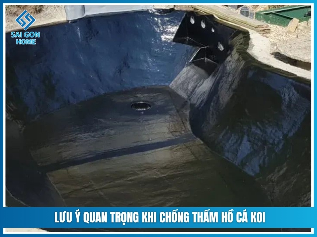 Tổng hợp 7 cách chống thấm hồ cá Koi HIỆU QUẢ bền vững 12 lưu ý quan trọng khi chống thấm hồ cá Koi