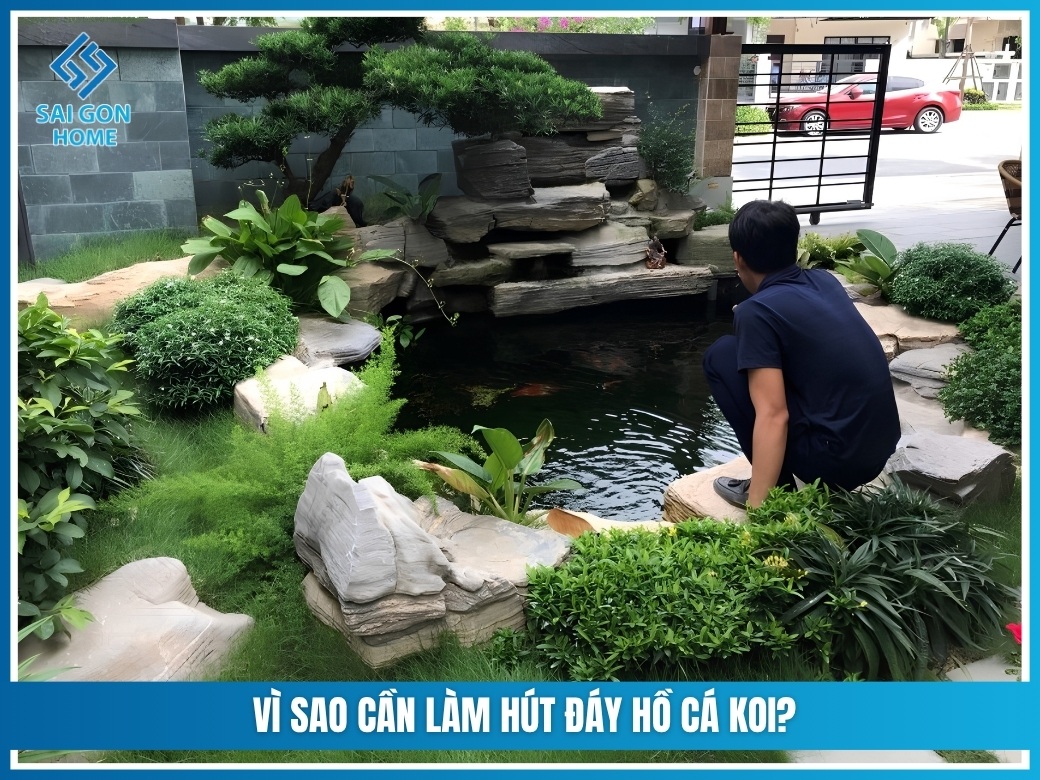 Cách làm hút đáy hồ cá koi đơn giản HIỆU QUẢ tại nhà 8 Vì sao cần làm hút đáy hồ cá Koi?