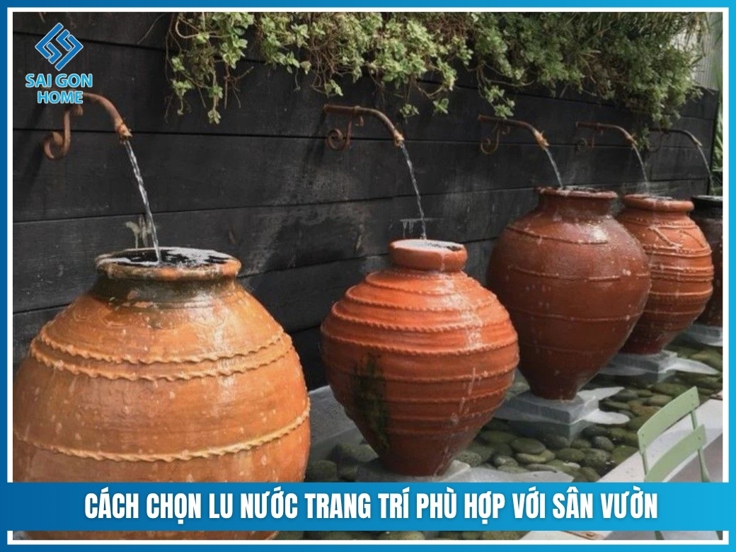 Cách chọn lu nước trang trí phù hợp với sân vườn