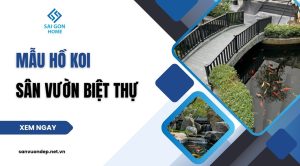 41 mẫu hồ Koi sân vườn biệt thự đẹp mắt ĐẲNG CẤP - Sanvuondep.net.vn