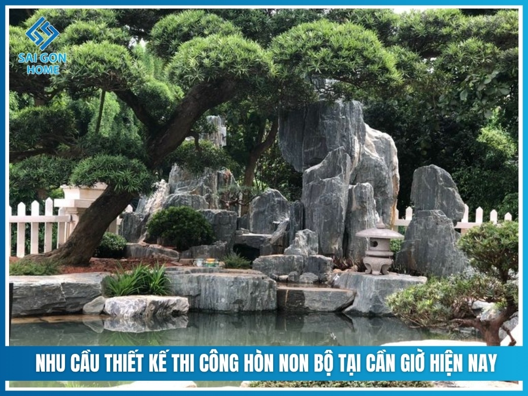 Nhu cầu thiết kế thi công hòn non bộ tại Cần Giờ hiện nay