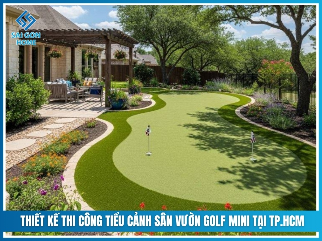 Hướng dẫn thiết kế tiểu cảnh sân vườn golf mini CHI TIẾT 14 Đơn vị thiết kế thi công tiểu cảnh sân vườn golf mini tại TP.HCM