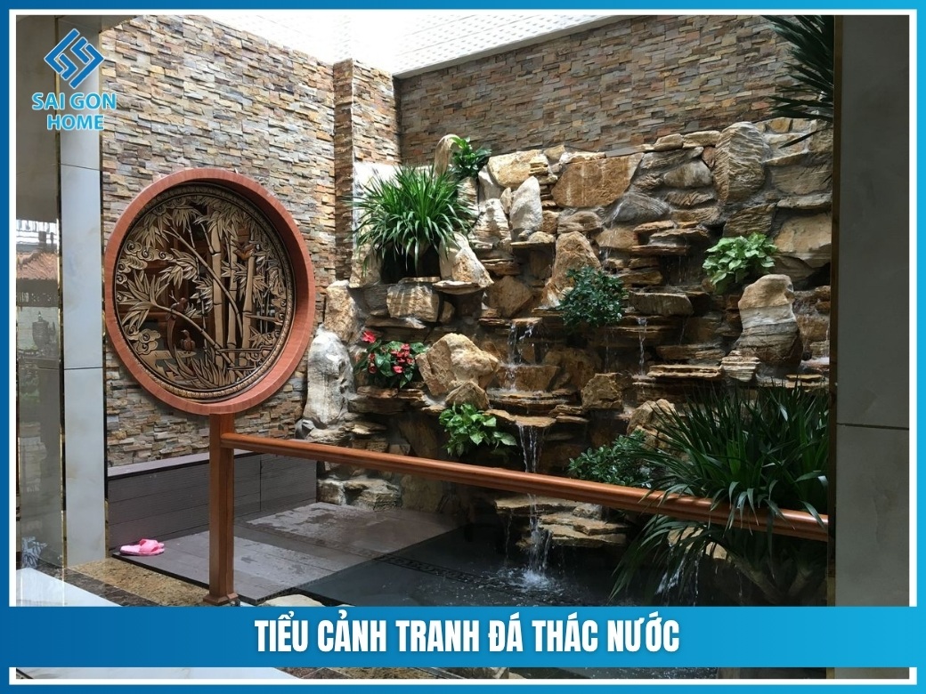 TOP 16 mẫu tiểu cảnh thác nước cho sân vườn ĐẸP nhất 11 Tiểu cảnh tranh đá thác nước