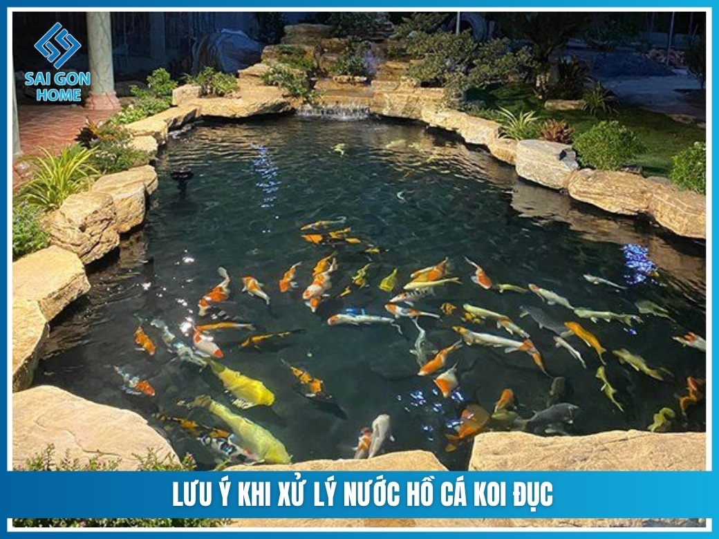 8 cách làm trong nước hồ cá Koi nhanh AN TOÀN hiệu quả 12 lưu ý khi xử lý nước hồ cá Koi đục
