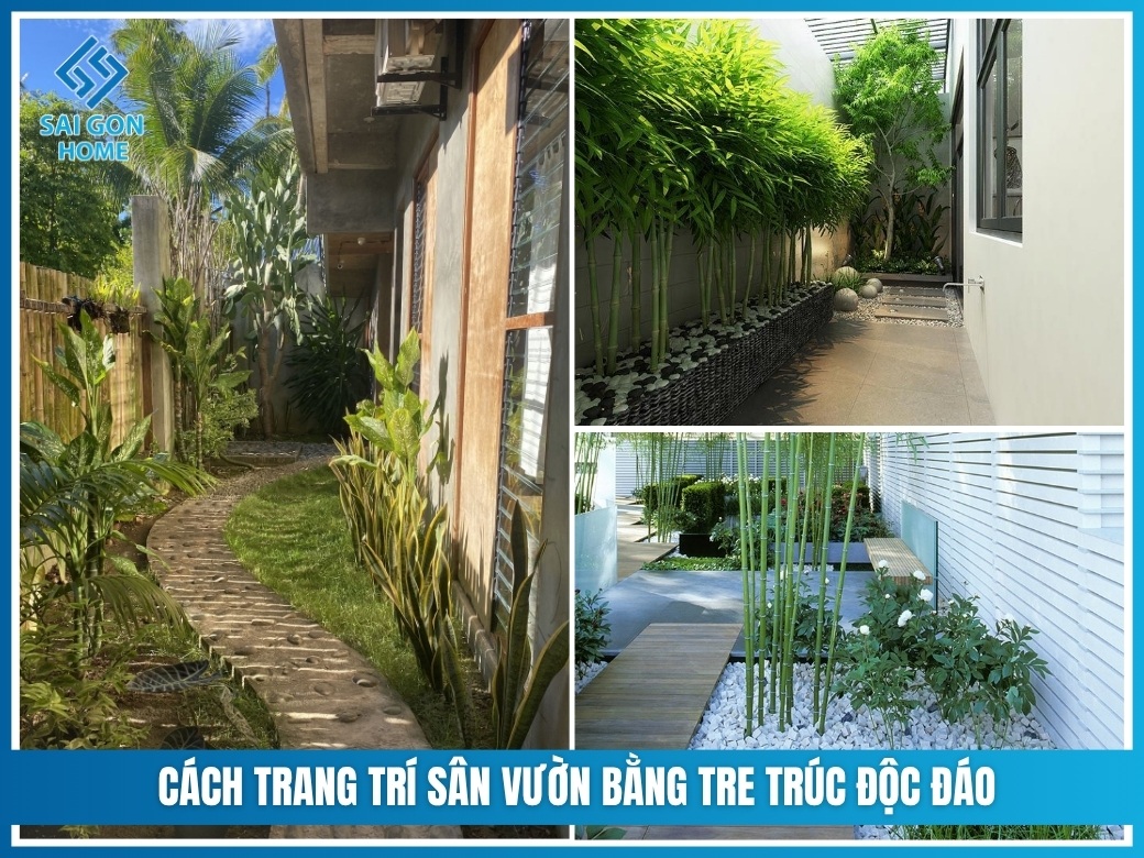 Cách trang trí sân vườn bằng tre trúc đậm chất TỰ NHIÊN 9 cách trang trí sân vườn bằng tre trúc độc đáo