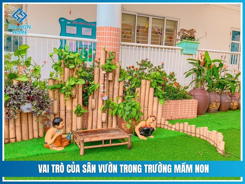 Thiết kế sân vườn trường mầm non SÁNG TẠO chuyên nghiệp 8 Vai trò của sân vườn trong trường mầm non